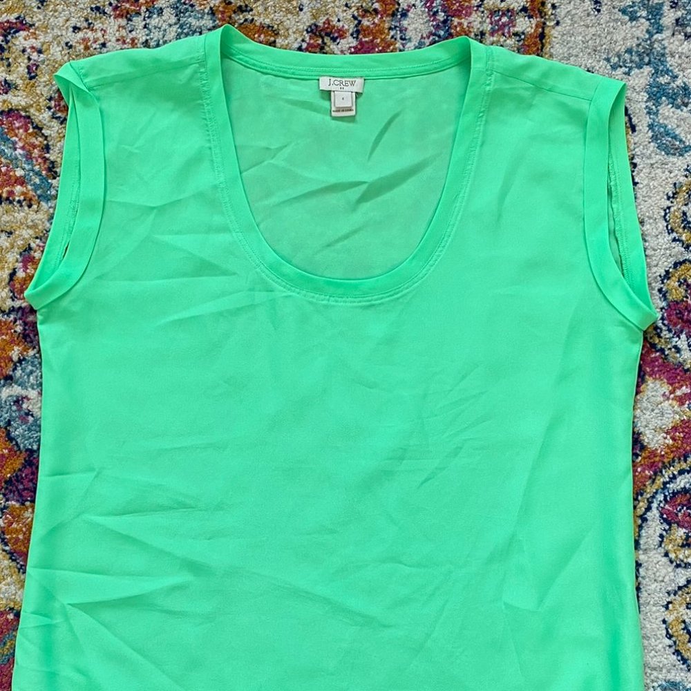 J. Crew Green Blouse Shirt - Sz 4